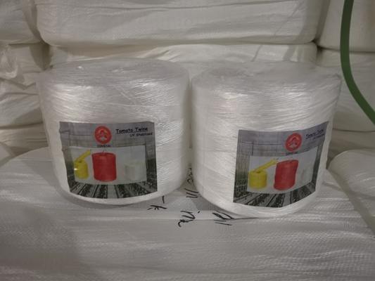 Kekuatan tinggi Fibrillated Polypropylene Reaper Binder baling Twine dalam bobin 2- 2.5 kg