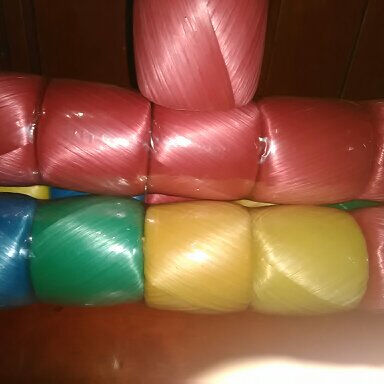 String PP Raffia Berwarna-warni untuk Kemasan Telur Yaman Jual Panas Tali PP Raffia