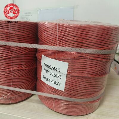 Tahan UV Kekuatan tarik tinggi Tahan cuaca Terracotta PP Twine untuk rumah kaca dan dukungan tanaman lapangan