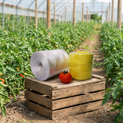 Tinggi Tenacity Cucumber Trellis PP Twine Virgin Material
