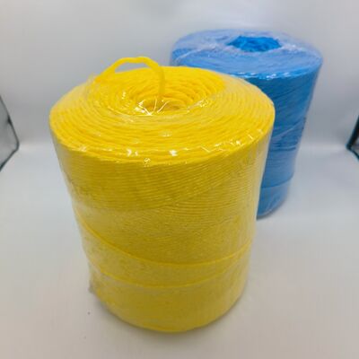 Polypropylene spagat PP Twine pengikat dengan ketahanan tinggi pada retakan, kelembaban tahan dan UV-stabilizer